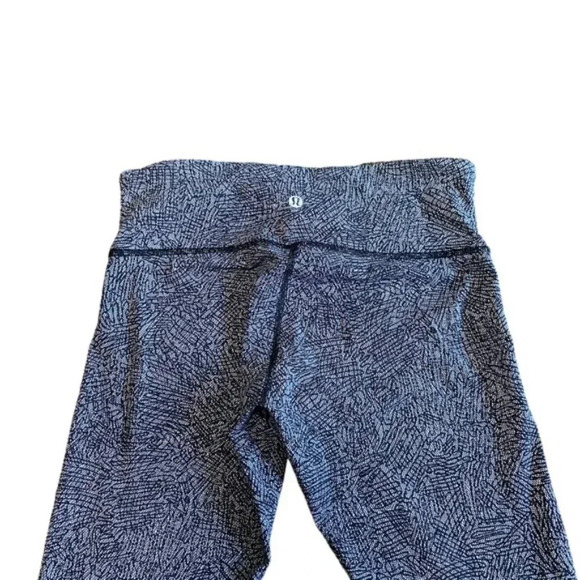 Lululemon Wunder Under Pant (Mid Rise ) Luon Suited Jacquard Black White… - Picture 10 of 10